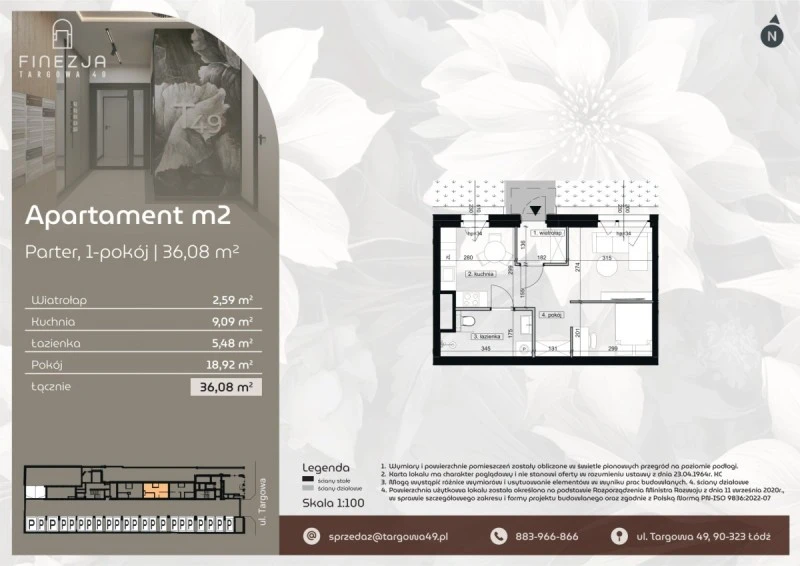 Rzut Apartament m2