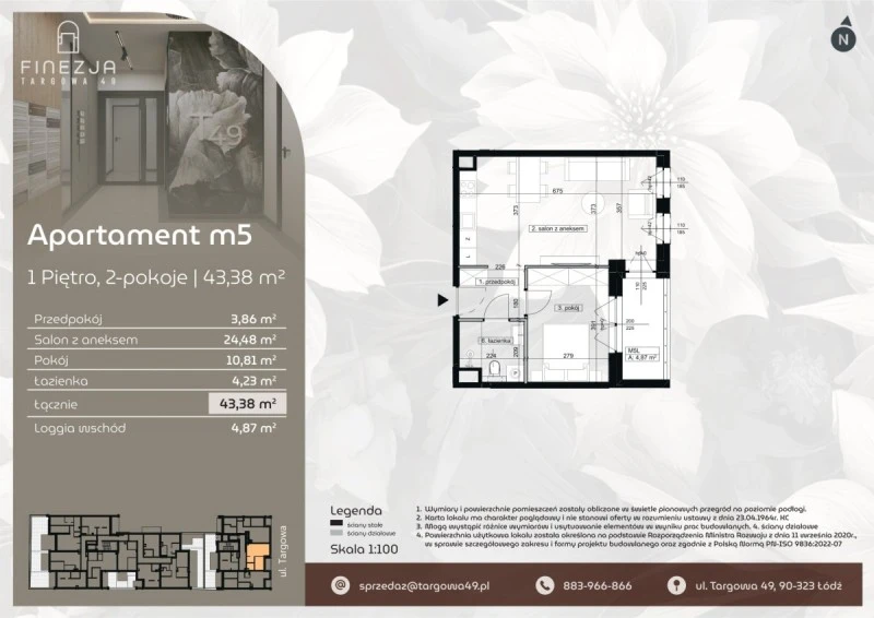 Rzut Apartament m5