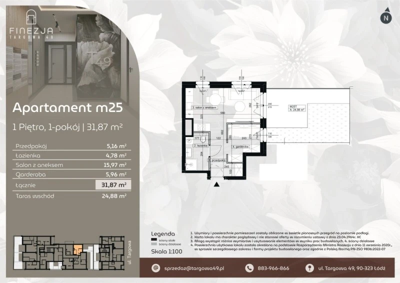 Rzut Apartament m25