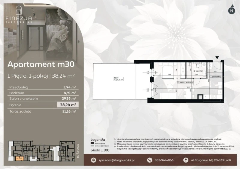 Rzut Apartament m30