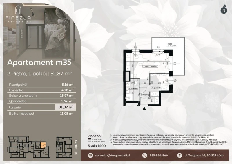 Rzut Apartament m35
