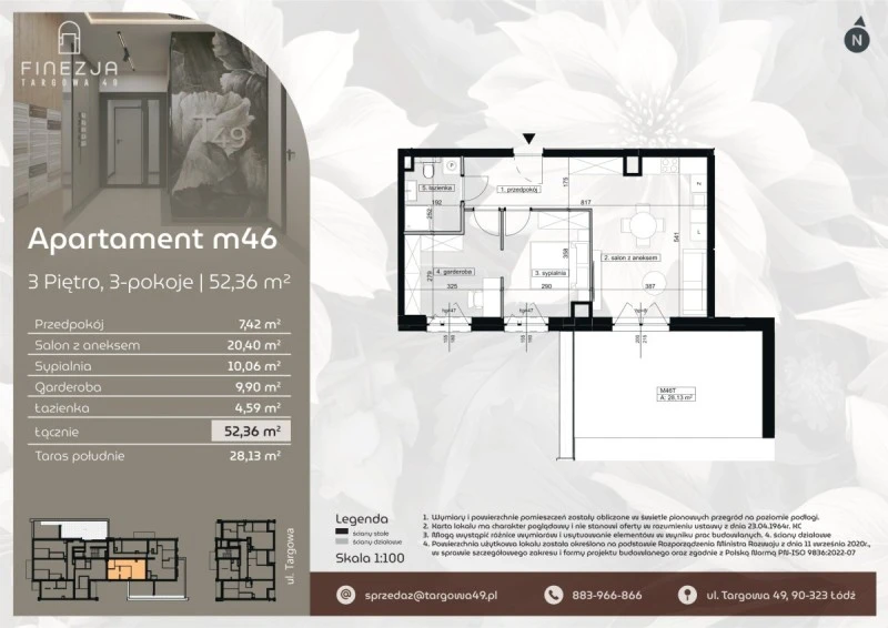 Rzut Apartament m46