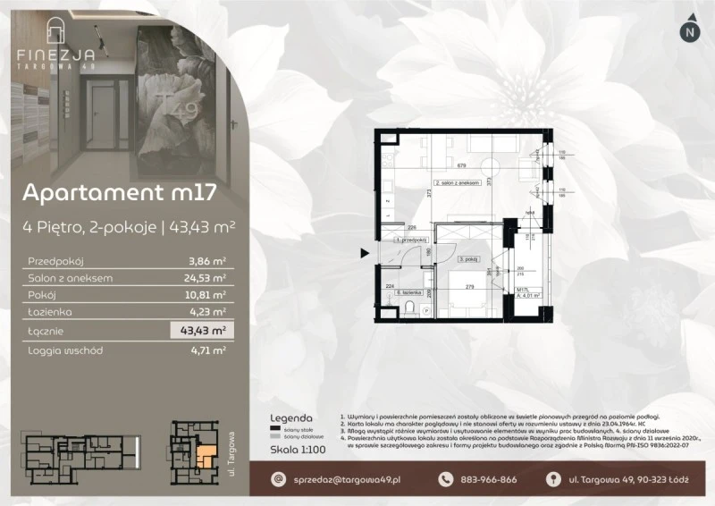 Rzut Apartament m17
