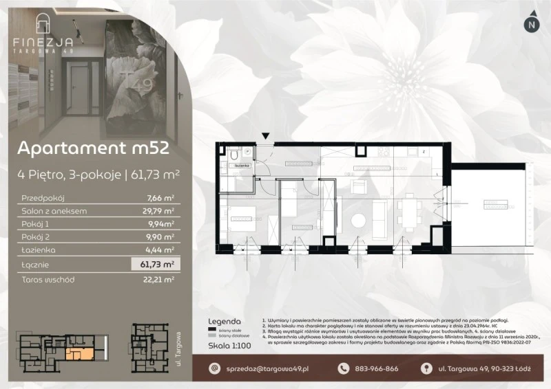 Rzut Apartament m52