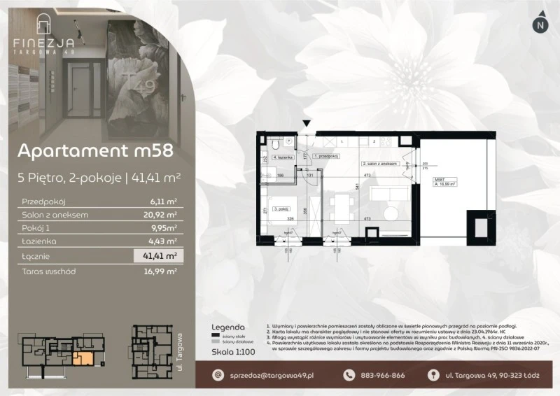 Rzut Apartament m58